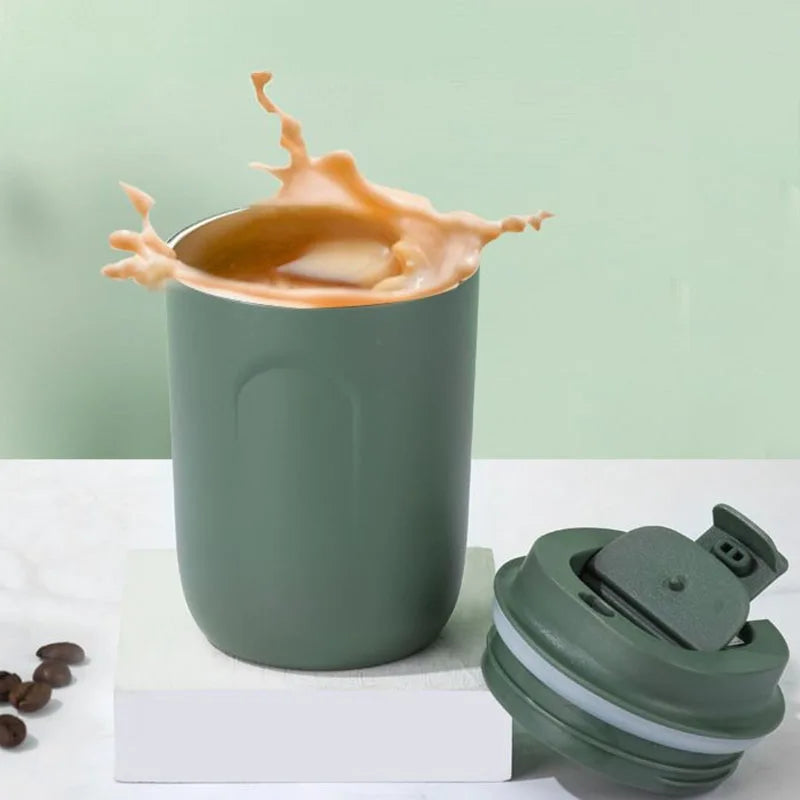 Stainless Steel Thermal Coffee Mug Portable Coffee Travel Mugs Espresso Cups Leakproof Thermo Cups For Coffee Hot Drinks