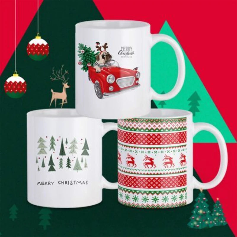 HTVRONT Sublimation Mugs Blank , Cups 11oz Sublimation Ceramic Blank Coffee Mugs,White Cups, Sulimation Blanks for Coffee, Tea,